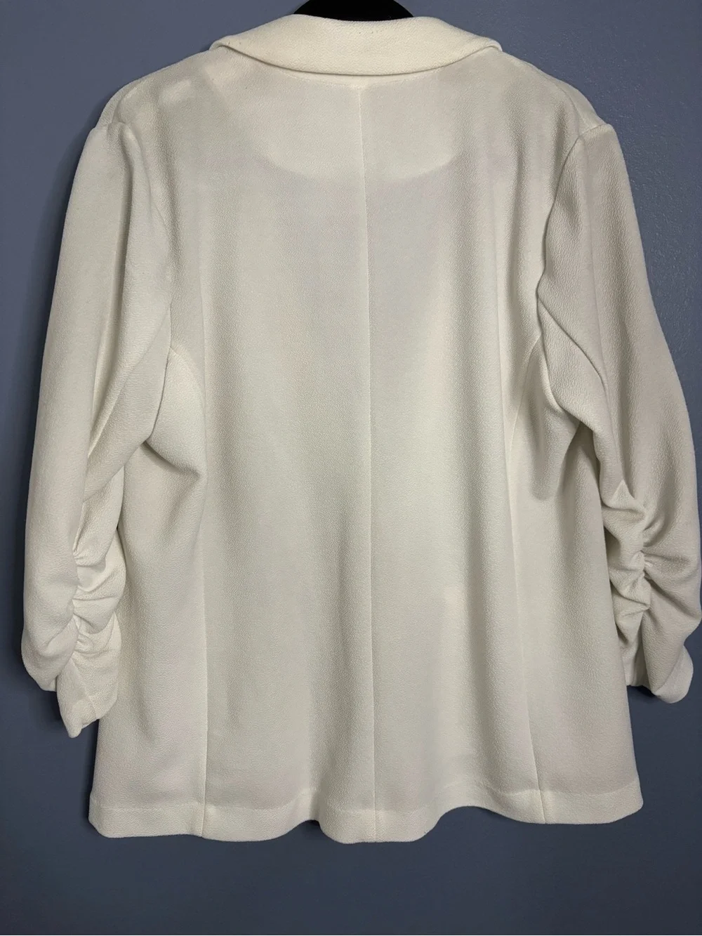 MICHAEL Michael Kors Cream Single-Button Textured Blazer